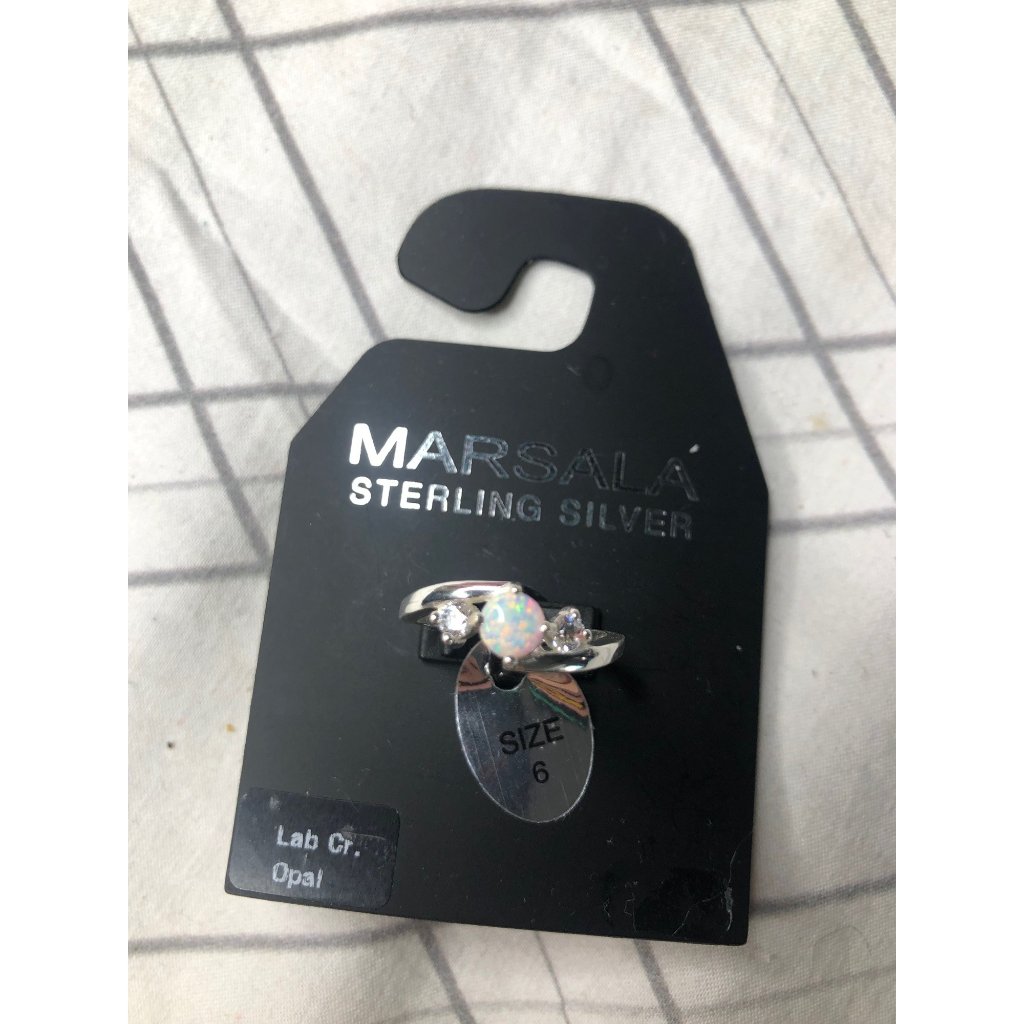 Marsala Sterling Silver Lab Ct Opal 6